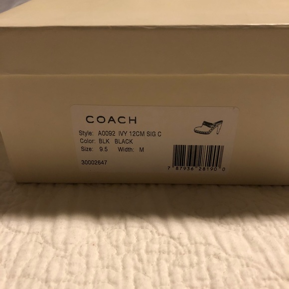 Black Coach clogs - Picture 2 of 7